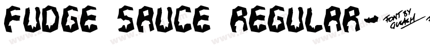 Fudge Sauce Regular字体转换